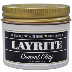 LAYRITE Cement Clay jílová pomáda na vlasy s matným vzhledem 120 g