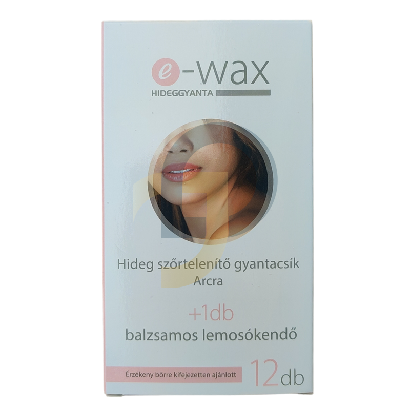 e-WAX Studený vosk na tvár 12ks + 1x utierka e-WAX Studený vosk na tvár 12ks + 1x utierka