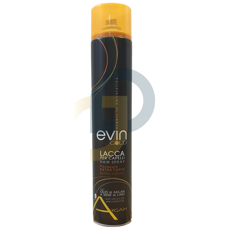 EVIN RHOSE Gold Argan Extra Strong lak na vlasy 750 ml