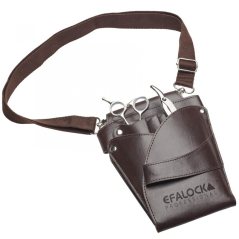 EFALOCK Western hnedé púzdro na nožnice