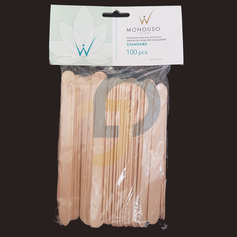 ITALWAX drevená kozmetická špachtľa široká Face STANDARD 100 ks