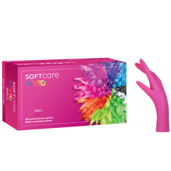 Nitrilové rukavice Soft Care VIVID FUCHSIA 100 ks
