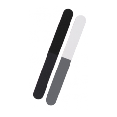 Leštička na nechty s pilníkom rovná čierna s fialovým pruhom