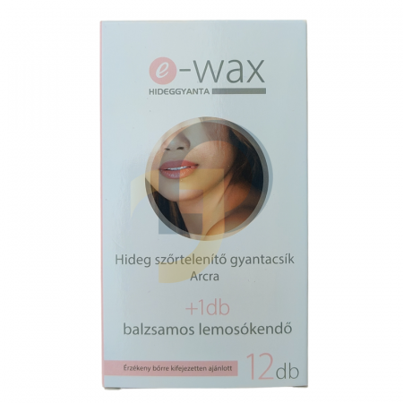 e-WAX Studený vosk na tvár 12ks + 1x utierka
