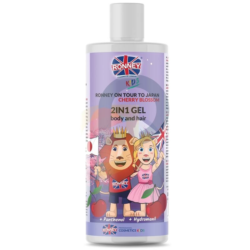 RONNEY KIDS Cherry Blossom 2in1 tusfürdő testre és hajra 300 ml