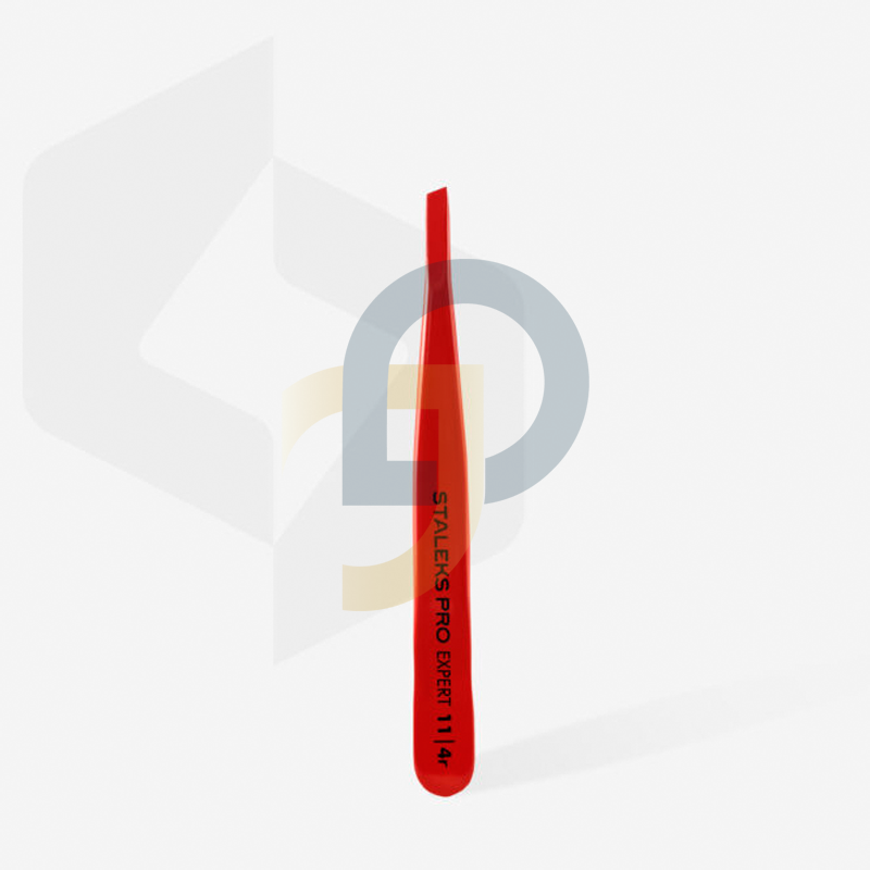 STALEKS Professzionális szemöldökcsipesz EXPERT 11 TYPE 4R piros