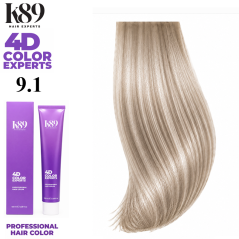K89 4D Color Experts profesionální barva na vlasy 9.1