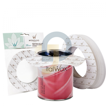 ItalWax ochranné papírové podložky na vosk v plechovce 20ks