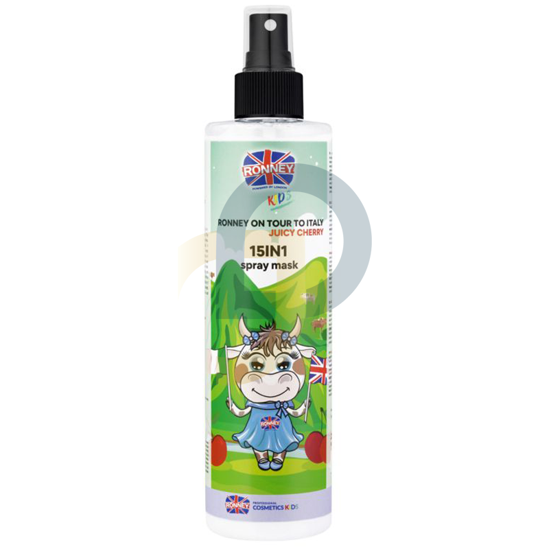 RONNEY KIDS Juicy Cherry 15 in 1 Spray mask hajmaszk sprayben 285 ml RONNEY KIDS Juicy Cherry 15 in 1 Spray mask hajmaszk sprayben 285 ml