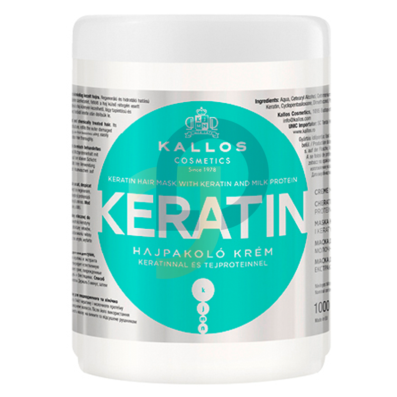 Kallos KJMN KERATIN maska na vlasy regeneračno - hydratačná - Objem: 1000 ml