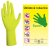Upratovacie latexové rukavice ECONOMY 1 pár, nepúdrované žlté 25 g