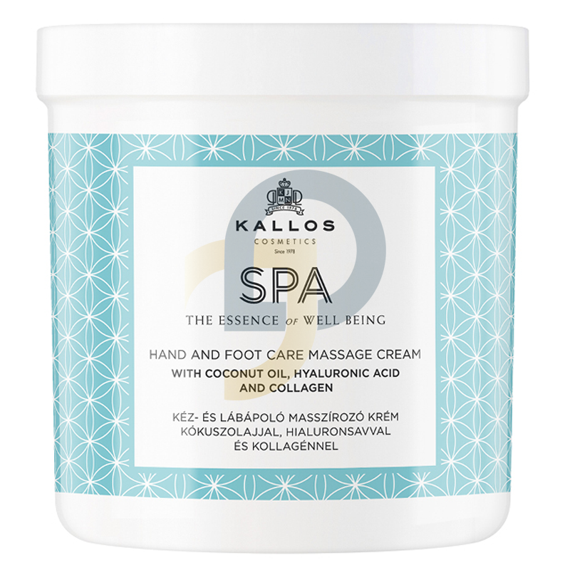 A Kallos SPA masszázskrém kézre és lábra 500 ml﻿