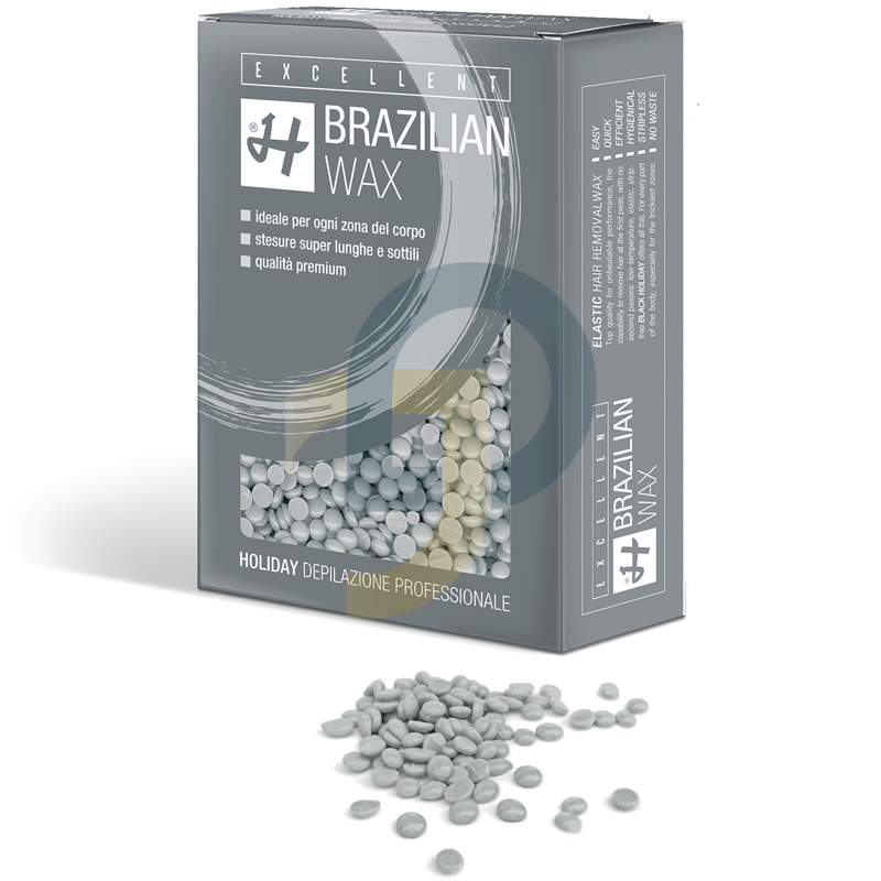 HOLIDAY Brazílsky depilačný vosk zrnká Precious Silver - Váha: 500 g