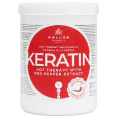 Kallos KERATIN &  PEPPER maska na vlasy 1000 ml