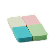 Hubka na make-up 4 ks v bal. farebný mix